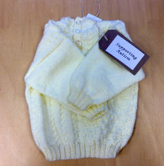 Knitted Yellow Baby Jumper - 3 - 6 Months