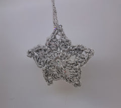 Crochet silver star