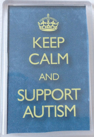 Keep Calm Support Autism Magnet