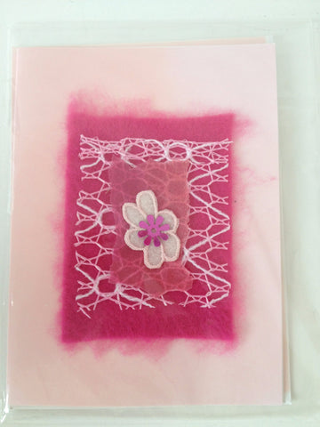 Felted Flower Greeting Cards