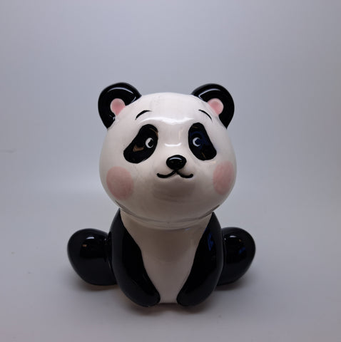 Ceramic panda ornament