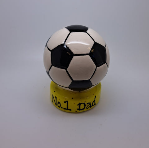 No 1 Dad football ornament