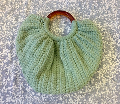 Large Green Knitted Bag