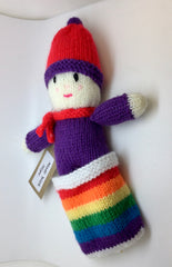 Knitted Rainbow Dolls