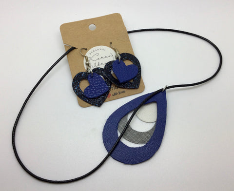 Fabric Earring & Necklace Sets - Various Designs