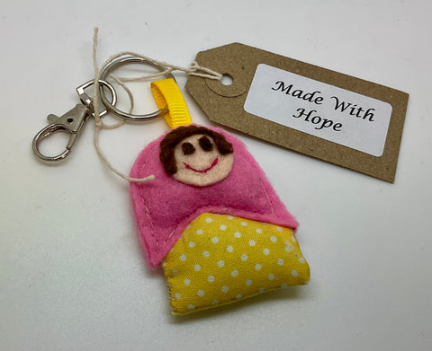 Pretty Russian Doll Keyring