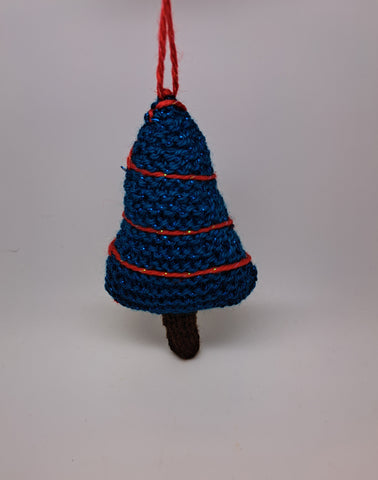 Knitted Christmas tree decoration