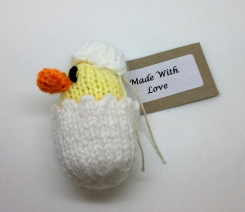 Mini Knitted Chick In An Egg