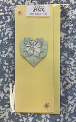 Pastel Greeting Card with Origami heart