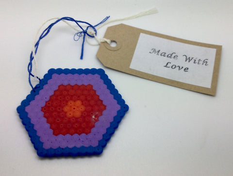 Hama Beads Hexagon Decoration