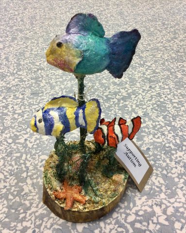 Powertex Fish Ornament (3 Fish)