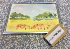 Meadow Scene Watercolour Painting