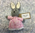Knitted Bunny In Pink Dress