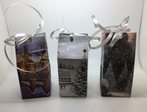 Pack Of 3 Christmas Gift Boxes - Various Designs