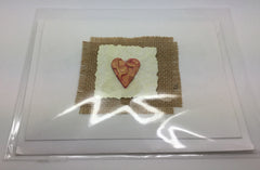Heart Greetings Cards with Border