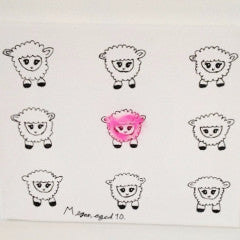 Pink Lambs Art
