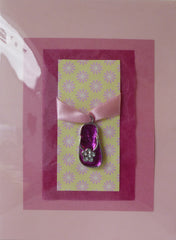 Sandal Greeting Card - Size H 14.5cm x W 11cm