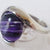 Ring Gem Oval Purple Jasper