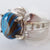 Ring Gem Oval Howlite Size 18