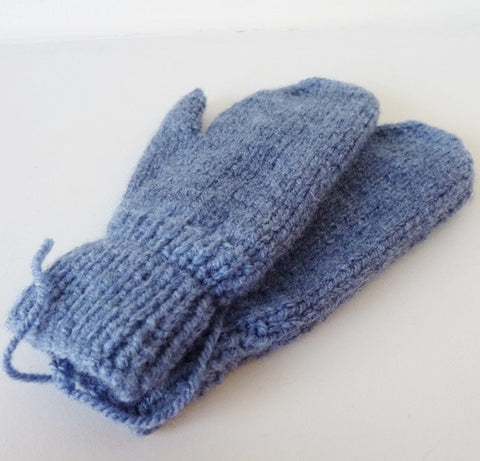 Children's Blue Mittens