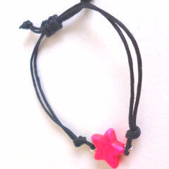 Pink Star Bracelet - Length 6.5"