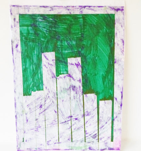 Abstract Purple and Green