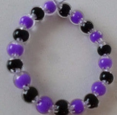Purple and Black Children's Bracelet