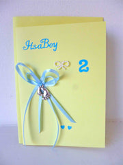 Boy Twin Congratulations Card