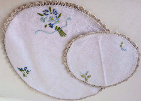 Embroidered Dressing Table Set