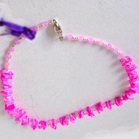 Pink Shell Chips Necklace