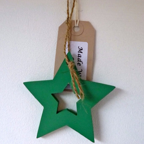 Hanging Wooden Star