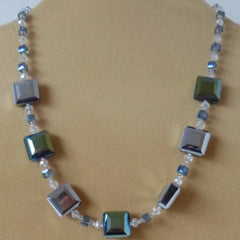 Grey Crystal Necklace