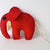 Plaything Fabric Elephant Red