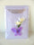 Happy Birthday Card Butterfly Flower Lilac