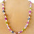 Necklace Bead Stars Purple Chain Fasten