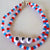 Bracelet Bead BFF Red White Blue