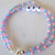 Bracelet Bead BFF Blue Pink Purple