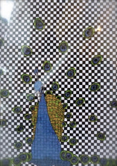 Peacock Greeting Card - Size H 15cm x W 10.5cm