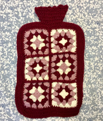 Crocheted Hot Water Bottle Cover