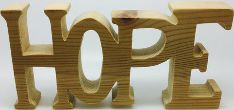 Natural Wooden Carving 'Hope'