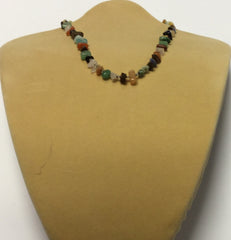 Earth Tone Tourmaline Chips Necklace