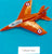 Aeroplane Model Folland Gnat Orange