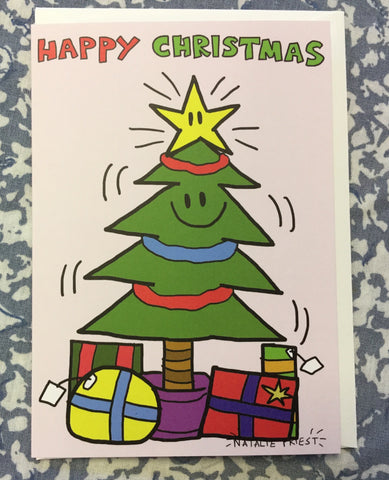 Radiant Chameleon Christmas Greetings Cards