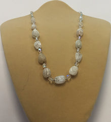 Pastel Crackle Crystal Necklace