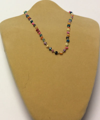 Rainbow Shell Chips Necklace