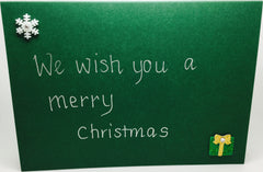 Card Envelope Christmas Colour Green