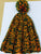 Hat Wool Colour Orange Green