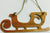 Wood Christmas Hanging Natural Sleigh