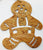 Wood Christmas Hanging Natural Gingerbread Man