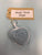 Crocheted Heart Keyring